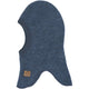 Mikk-Line Wollen kinder balaclava Wool Fullface Blue Melange