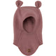 Mikk Line Wollen balaclava met oren Wool Fullface Burlwood