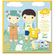 Djeco Herbruikbare stickers met bord Kleding
