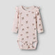 Lil' Atelier Baby Body Slim Zilver Pioen Strik NBFGAVO