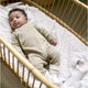 Noppies baby jumpsuit Nevis Lichtgroen gemêleerd