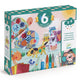 Djeco kinderkunst set 6in1 dieren en hun huizen