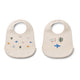 Liewood Silicone Slabbetje Aviator Ecru 2 stuks