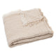 Jollein Mousseline Deken 75x100cm Franje Streep Biscuit