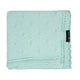 Lullalove Opengewerkt babydeken 80x100 cm madeliefje mint