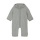 Huttelihut Katoenen baby jumpsuit Lichtgrijs gemêleerd