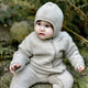 Mikk line babypakje in merinowol Melange Offwhite