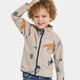 Didriksons Kinder sweatshirt met rits Monte Winter Ocean Multi