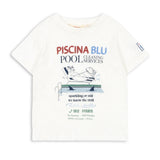 Konges Slojd Kinder t-shirt korte mouw Era Off White/Piscina