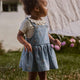 Lil' Atelier denim jurk voor kinderen Medium Blauw Denim EMB NMFFUNDA
