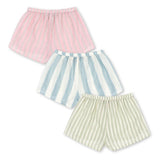 Konges Slojd korte broek voor meisjes Asli Basil/Orchid/Bleu Stripe 3-pack
