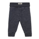 Huttelihut Wollen joggingbroek Wollfleece Ombre Blue Melange