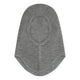 Huttelihut Kinder balaclava van geribde wol Medium Grey Melange
