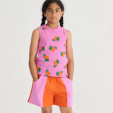 Bobo Choses Tanktop voor meisjes Mandarijn all over