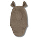 Huttelihut Kinder balaclava van wol met oren gestreept Savannah Melange