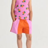 Bobo Choses Color Block geweven shorts voor meisjes
