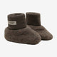 Huttelihut Babyschoentjes van merinowol Brown Melange