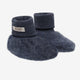 Huttelihut Babyslofjes van merinowol fleece Ombre Blue Melange