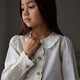 Lil' Atelier T-shirt van biologisch katoen NMFOLA Turtledove