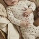 Lil' Atelier baby slim body met lange mouwen Turtledove Ladybug NBNLAGO