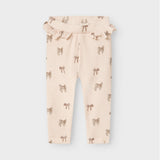 Lil' Atelier Baby Legging Slank Zilver Pioen Strik NBFGAVO