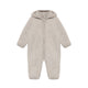 Huttelihut baby jumpsuit met kap Camel Melange