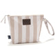 La Millou Waterdichte Cosmetische Tas Gestreept Beige XL