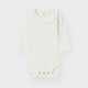 Lil' Atelier Baby slim body met lange mouwen Coconut Milk NBFRACHEL