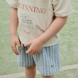 Konges Slojd Kinderbroek Elliot Trio Bleu Stripe