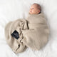Lullalove Bamboe deken groot 100x120 cm Milk Coffee beige