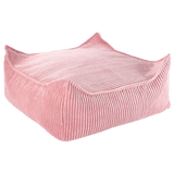 Wigiwama Vierkante baby poef Ottomane Roze Mousse