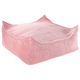Wigiwama Vierkante baby poef Ottomane Roze Mousse