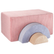 Wigiwama baby poef Speelset Roze Mousse Regenboog