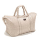 Weekendtas voor moeders van polyester, BEIGE VICHY