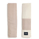 La Millou riemonderlegger van katoenvelours STRIPES BEIGE