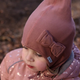Mikk Line Kinder winter dubbellaags Windstop Bow Burlwood schoorsteen trui