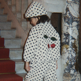 Konges Slojd kinder fleece jas Jody embroidery teddy GRS Dot lumiere