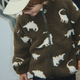 Konges Slojd kinder fleece jas Joddy Teddy GRS Dino silhouet
