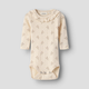 Lil' Atelier Baby Body Slim Lange Mouw Novelle Perzik Bloem NBFRACHELLO