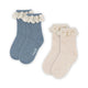 Konges Slojd Kindersokken 2-pack Blauw mix