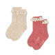 Konges Slojd Kindersokken 2-pack Roze mix