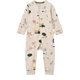 Liewood eendelige pyjama voor kinderen „Birk Grow Printed Farmlife“ / zand