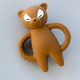 Konges slojd Baby Speen Racoon Caramel Bruin