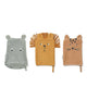 Liewood Sylvester baby washandjes set van 3st. Safari mix