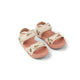 Liewood kindersandalen met zeeschelp perzik