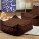Wigiwama vierkante kinderpoef Warm Hazel Square Ottoman
