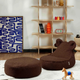 Wigiwama ronde kinderpoef Warm Hazel Ottoman