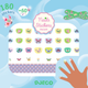 Djeco nagelstickers vlinders
