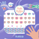 Djeco nagelstickers zeemeerminnen