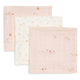 Jollein mousseline luiers 31 x 31 cm Pretty Picnic, 3-pack